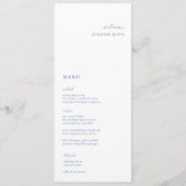 Menü "Minimalistische französische Blumenflora" Menükarte (Vorderseite)