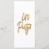 Menü - Minimalistisches 3d-Gold-Tex-Design Menükarte (Rückseite)