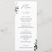 Menü "Natürliche botanische Pflanzen" Menükarte (Vorderseite)