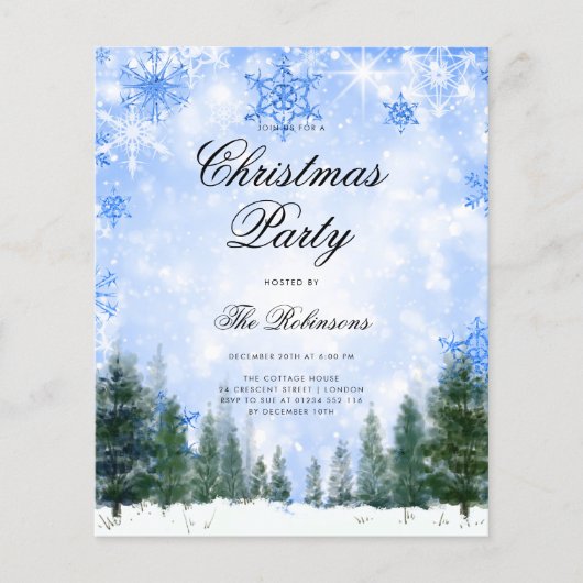 Menü "Navy Winter Christmas Invest Program" (Vorne)