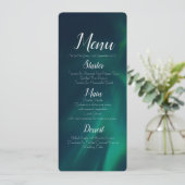 Menü "Northern Lights" Einladung (Stehend Vorderseite)