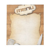 Menù Notizblock (Vorderseite)