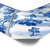 Menü Ocean Blue Seashells Services Poster (Ecke)