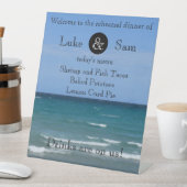 Menü "Ocean View Beach Probe" Sockelschild (In Situ)