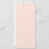 Menü oder Zeitplan für rosa Hochzeitstorte Einladung (Rückseite)