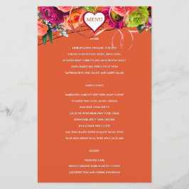 Menü "Orange und Rose"