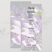 Menü "Pink Clematis" Menükarte (Vorne/Hinten)