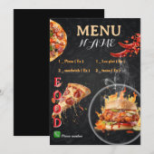 Menü Pizzeria Design 2026 Menükarte (Vorne/Hinten)