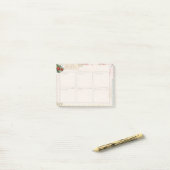 Menü Plan Woche Post-it Klebezettel (Auf Schreibtisch)