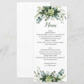 Menú Plano de vegetación Menükarte (Vorne/Hinten)