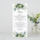 Menú Plano de vegetación Menükarte (Stehend Vorderseite)