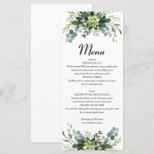 Menú Plano de vegetación Menükarte (Vorne/Hinten)