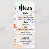 Menü "plattiert" menükarte (Vorne/Hinten)