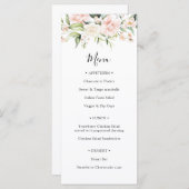 Menü "Polterabend Blush and Green" Menükarte (Vorne/Hinten)