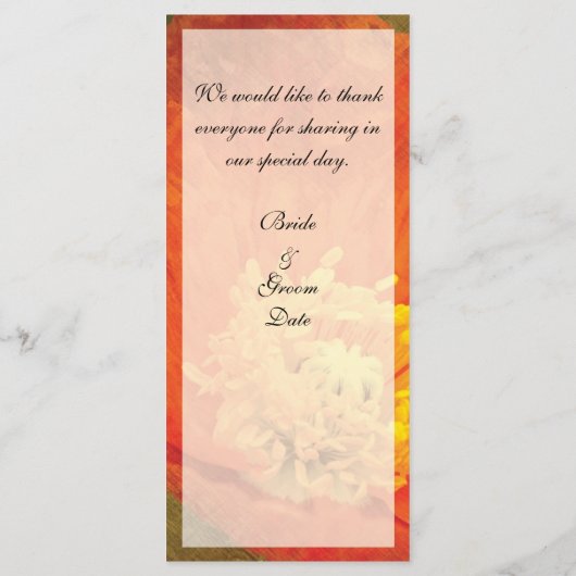 Menü "Poppen" Menükarte (Rückseite)