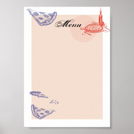 Menü Poster (Vorne)