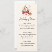 Menü "Printable Sweet Leckereien Holiday" Einladung (Vorne/Hinten)