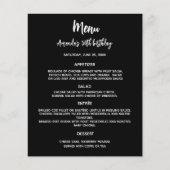 Menü-Programm Schwarz-weiß (Vorderseite)