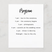 Menü-Programmfarbe weiß, benutzerdefinierte Party (Rückseite)