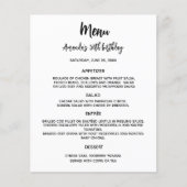 Menü-Programmfarbe weiß, benutzerdefinierte Party (Vorderseite)