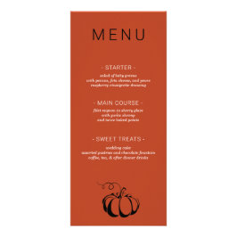 Menü "Pumpkin Spice Wedding"