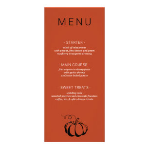 Menü "Pumpkin Spice Wedding"