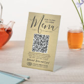 Menü QR-Code-Generator und Logo-Farbmarkierung Sockelschild (In SItu)