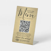 Menü QR-Code-Generator und Logo-Farbmarkierung Sockelschild (Vorderseite)