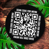 Menü QR Code Restaurants Stickers