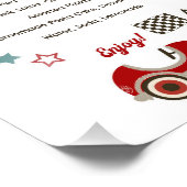 Menü "Race Car Themed" Fotodruck (Ecke)