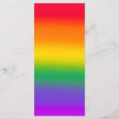 Menü "Rainbow Gay Pride" Menükarte (Rückseite)