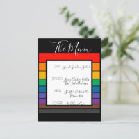 Menü "Rainbow Pride Color Block"