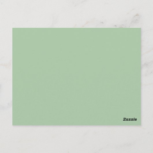 Menü "Rainbow Pride Color Block" Postkarte (Rückseite)