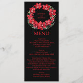 Menü "Red Orchids" Menükarte (Vorderseite)