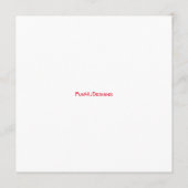 Menü Red Steer Chalkboard Menükarte (Rückseite)