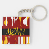 Menü "Retro" Schlüsselanhänger (Rückseite)