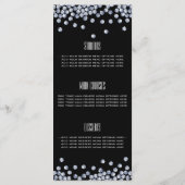 Menü "Rezeption" des Diamond Glitzer Menükarte (Rückseite)