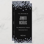 Menü "Rezeption" des Diamond Glitzer Menükarte (Vorne/Hinten)