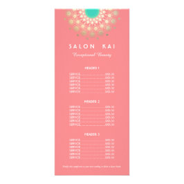 Menü "Rosa und Gold Circle Motif"