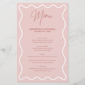 Menü "Rosa und Weiße Grenze" (Vorderseite)