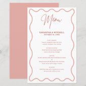 Menü "Rosa und Weiße Grenze" (Vorne/Hinten)