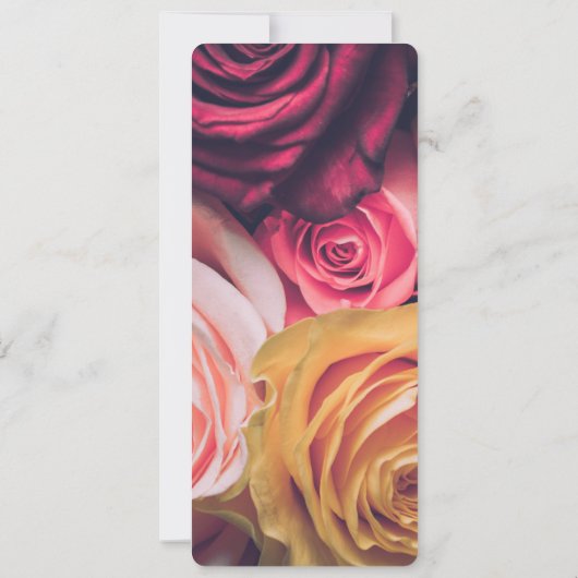 Menü "Rose" Einladung (Rückseite)