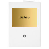 Menü "Royal Blue Gold Table Placement Card" (Hinten)