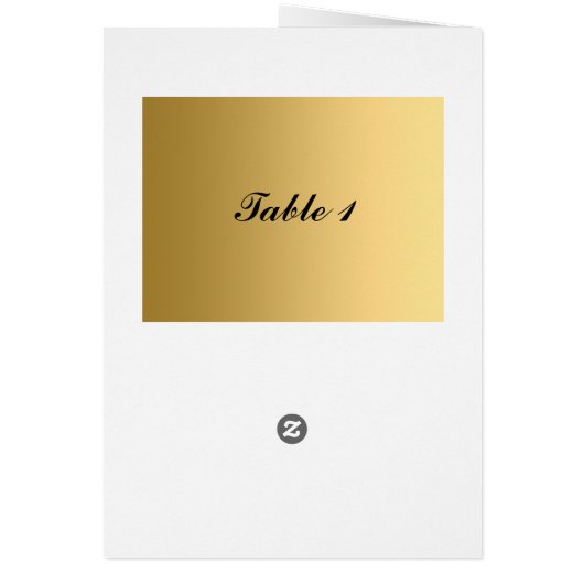 Menü "Royal Blue Gold Table Placement Card" (Hinten)