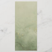 Menü "Sage Green & Burgund Floral Wedding" Menükarte (Rückseite)