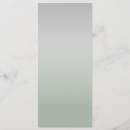 Menü "Sage Green Wedding" Menükarte (Rückseite)