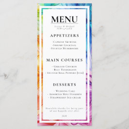 MENU + schöner Text Ethereal Bloom Menükarte