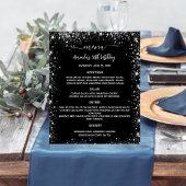 Menü Schwarz-Weiß-Budget