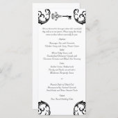 Menü "Schwarz-Weiß-Taste" Menükarte (Vorne/Hinten)