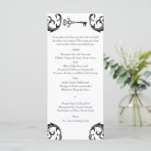 Menü "Schwarz-Weiß-Taste" Menükarte (Stehend Vorderseite)